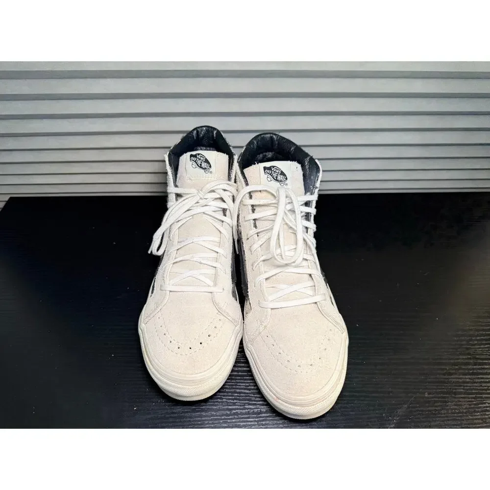 Vans Sk8-Hi Reissue Woven Tribal Cream Black Sneakers Women’s 8 Mens 6.5